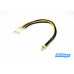 4-Pin Molex/IDE to 3-Pin CPU/Case Fan Power Connector Cable Adapters 20cm